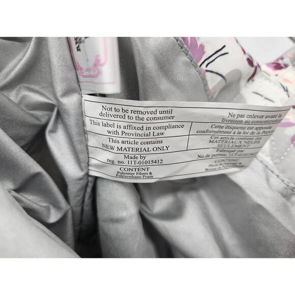 Anna Sui for PB Teen Flower Dot Collection Tote and Pouch NWT Gray Purple Floral - Picture 11 of 13